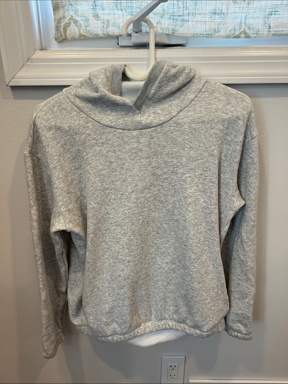 Light Gray Women's Cowl Neck Pullover Sweater